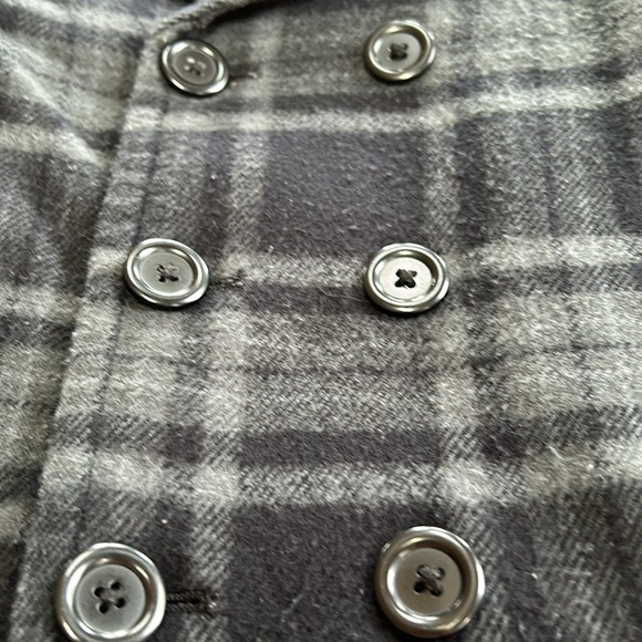 5/$25🦋 Cherokee brand plaid double breasted pea coat, size 3T. Good condition. - Picture 2 of 7